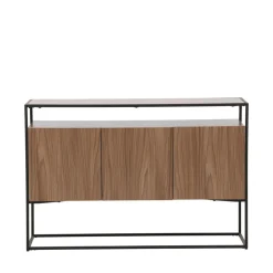Online Venture Home KINGSPORT Buffet 3 portes en bois et métal L120cm