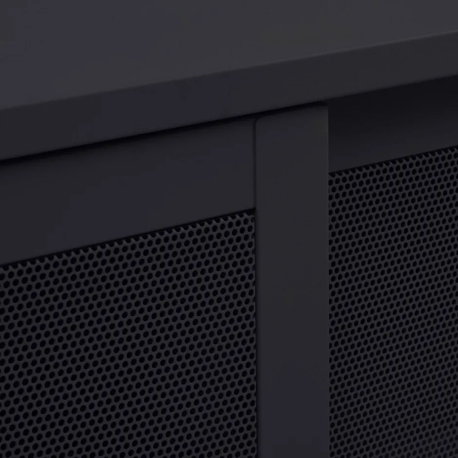 Discount No name KISO Meuble TV 2 portes, 2 niches en métal L160cm