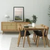 Discount No name KIYO Buffet 2 portes en bois et cannage L180cm