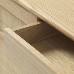 Discount No name KIYO Buffet 2 portes en bois et cannage L180cm