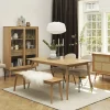 No name KIYO Table à manger extensible 4 à 10 personnes en bois 150-240x90cm
