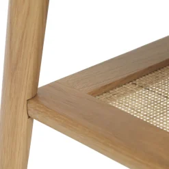 No name KIYO Table basse en bois et cannage 120x60cm