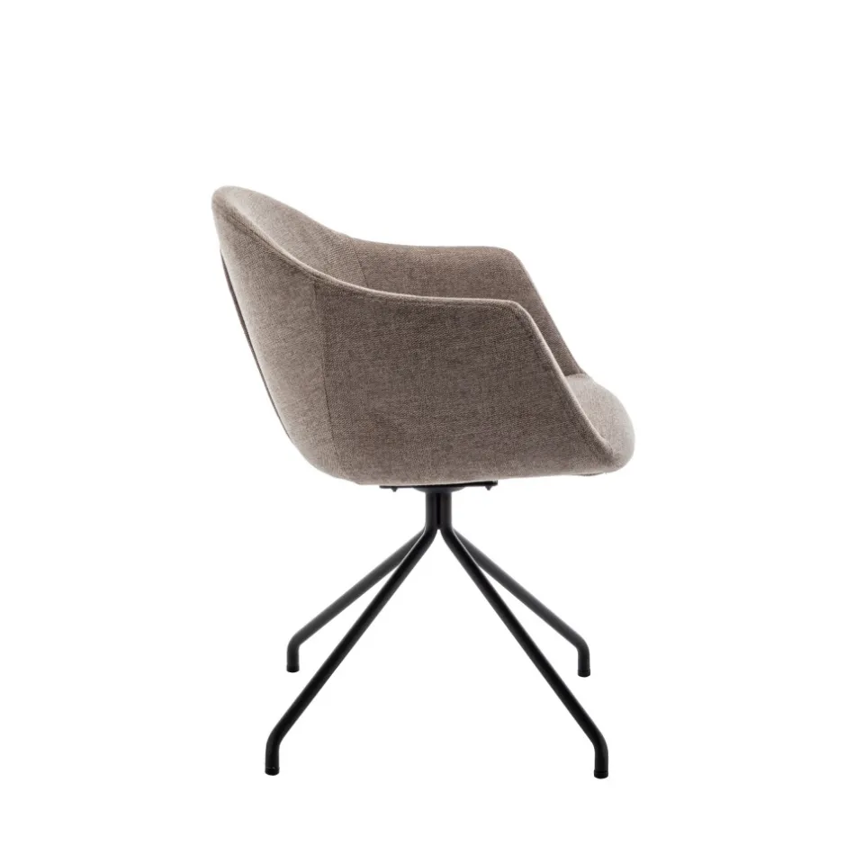 Clearance Drawer KOOIJ Chaise de bureau en tissu et métal