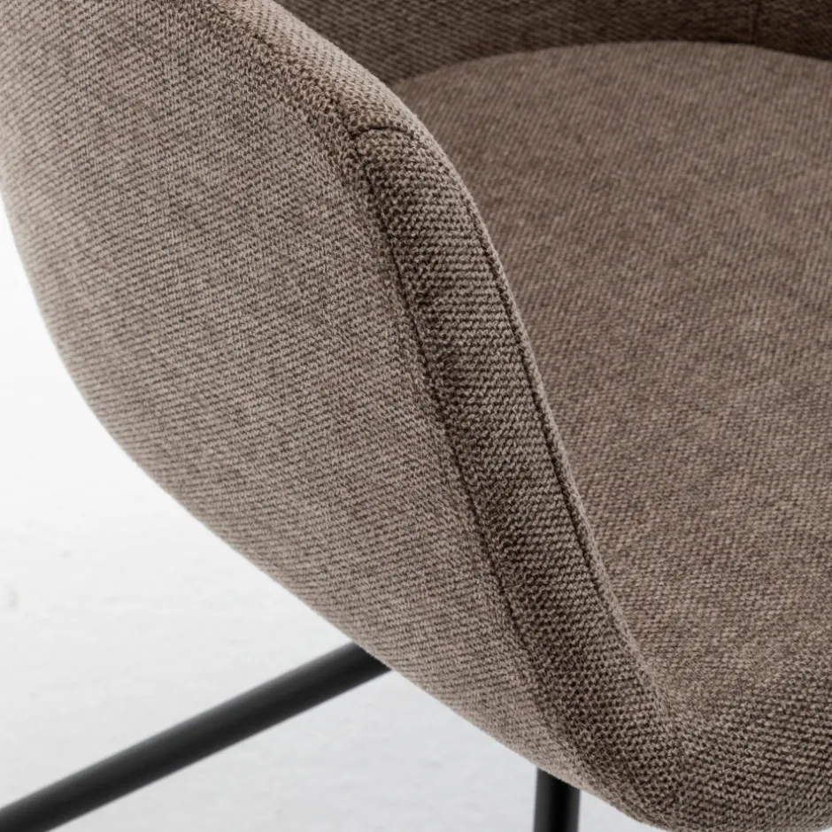 Clearance Drawer KOOIJ Chaise de bureau en tissu et métal