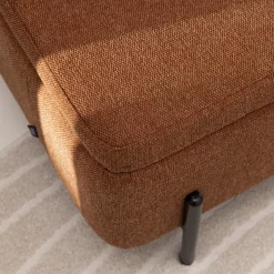 Discount Drawer KOS Banc coffre en tissu et métal L100cm