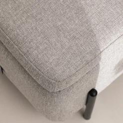 Discount Drawer KOS Banc coffre en tissu et métal L100cm