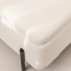 Online Drawer KOS Banc coffre en tissu bouclette et métal L100cm