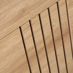 Clearance Drawer KROKOM Buffet 2 portes 3 tiroirs en bois et métal L180cm