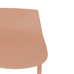 Sale Drawer LAMER Lot de 4 chaises de bar en plastique et métal H66cm