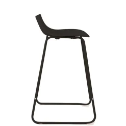 Sale Drawer LAMER Lot de 4 chaises de bar en plastique et métal H66cm