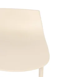 Sale Drawer LAMER Lot de 4 chaises de bar en plastique et métal H66cm