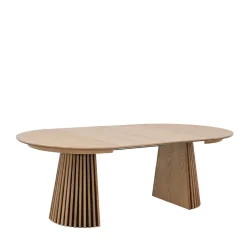 Discount Drawer LEA Table à manger extensible 4 à 8 personnes en bois ø120-200x120cm