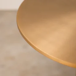 Discount House Nordic LECCO Table d'appoint en effet laiton et marbre ø51cm