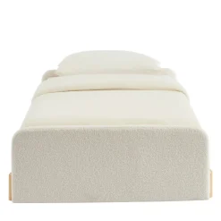 Sale No name LEONA Lit enfant en tissu bouclette 90x190cm