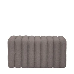 Outlet Drawer LETO Banc rembourré en tissu bouclette L79cm