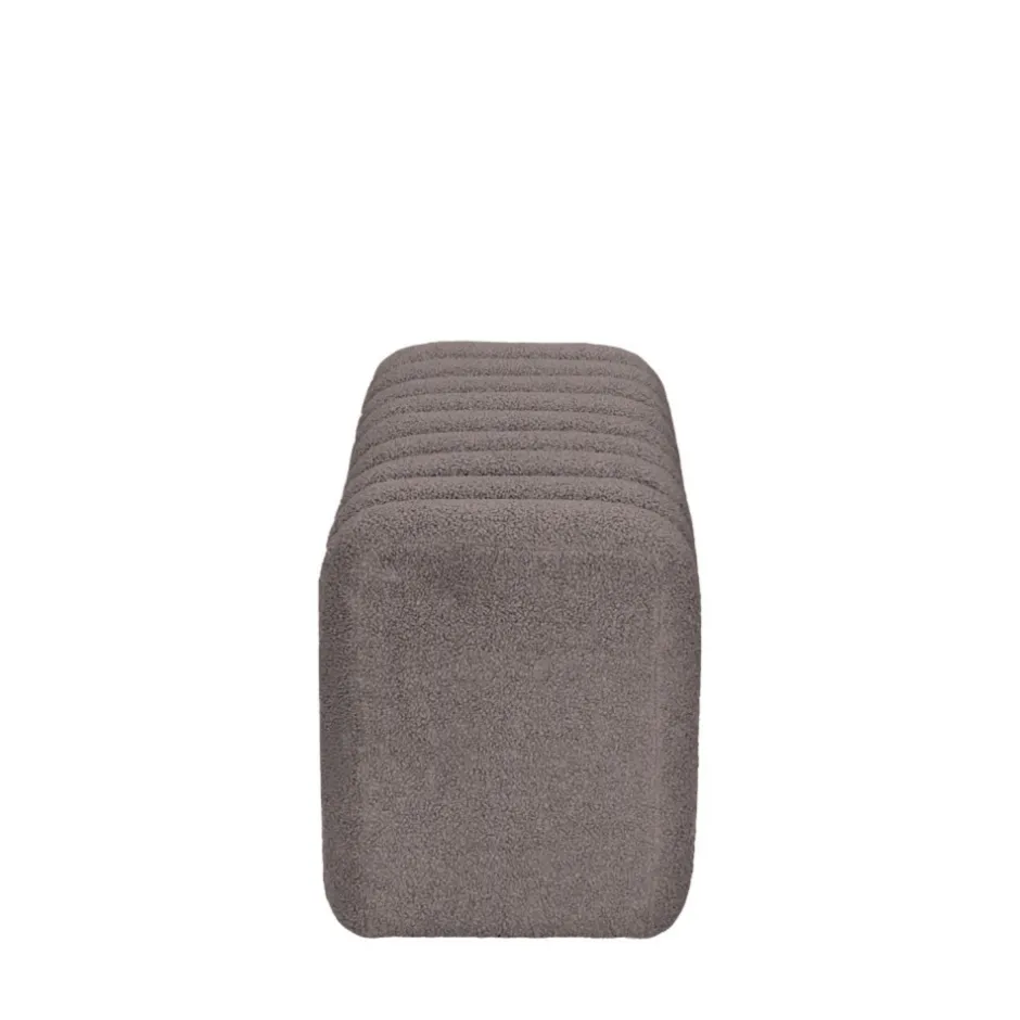 Outlet Drawer LETO Banc rembourré en tissu bouclette L79cm