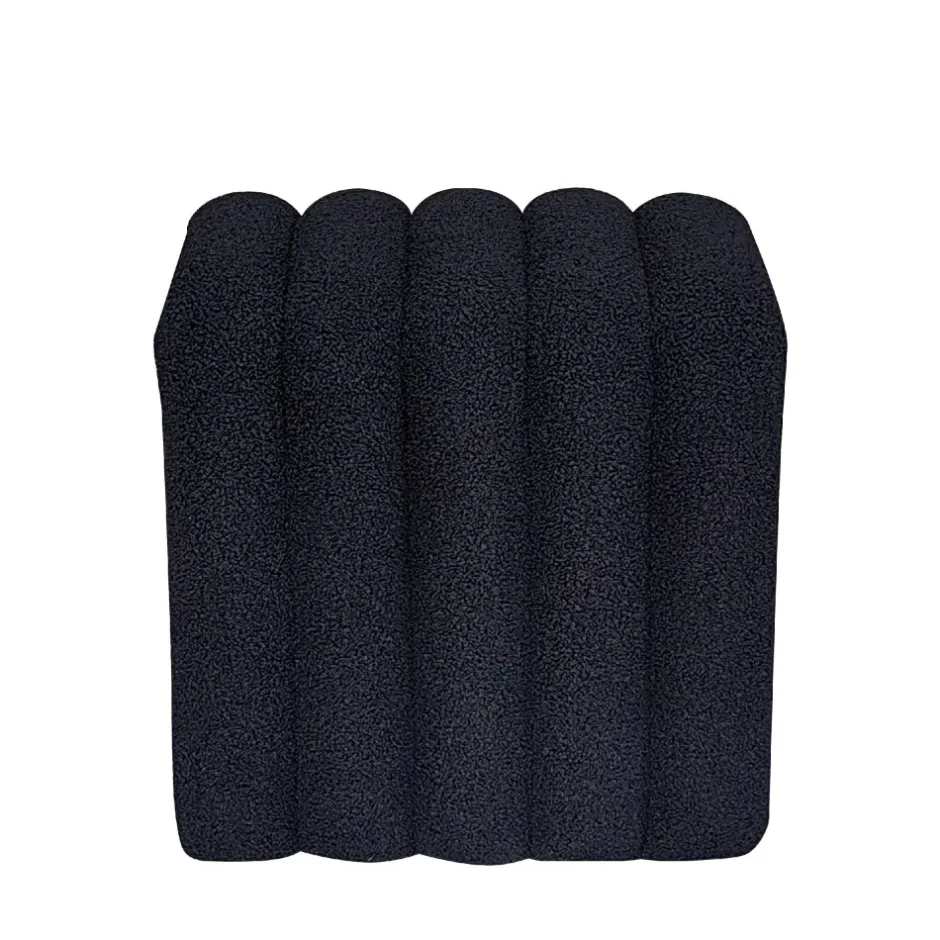 Sale Drawer LETO Pouf rembourré en tissu bouclette
