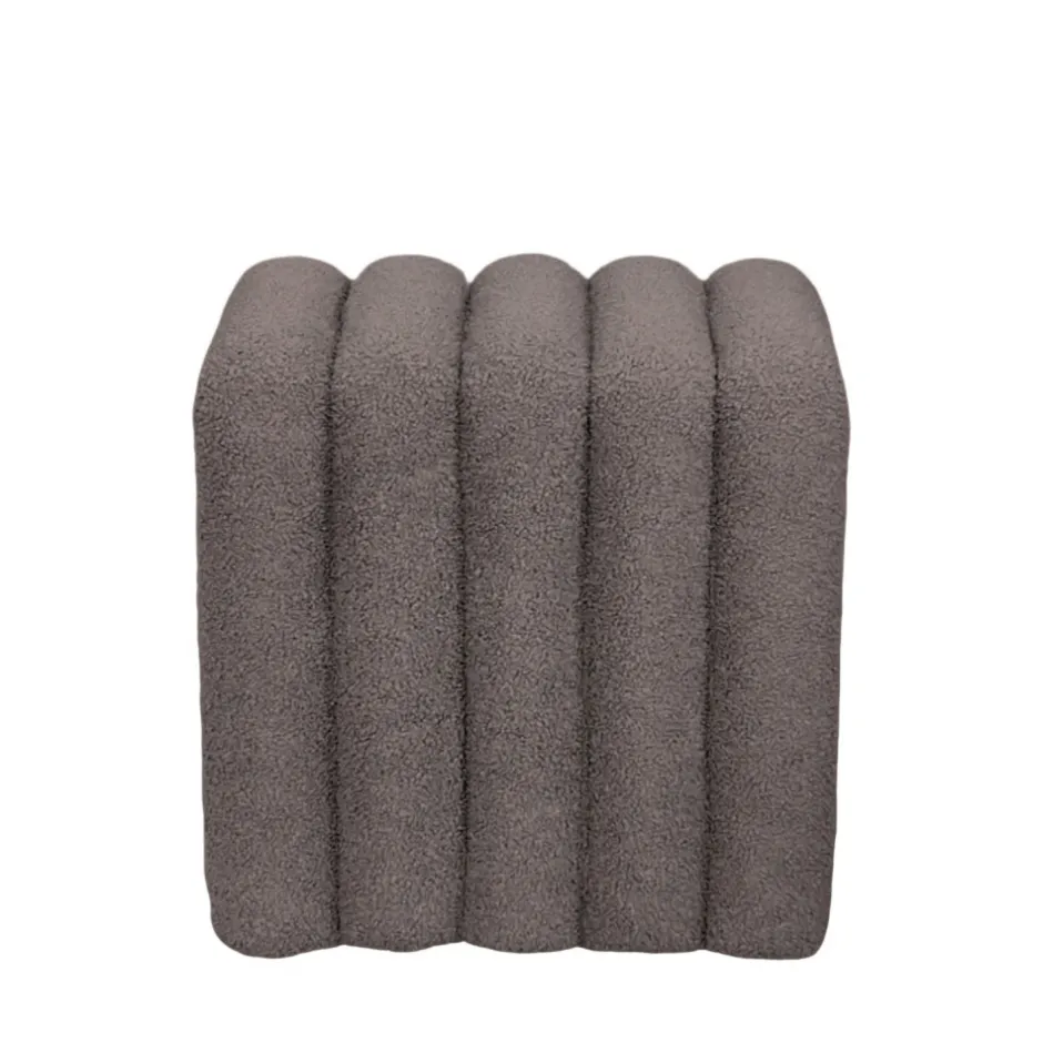Sale Drawer LETO Pouf rembourré en tissu bouclette