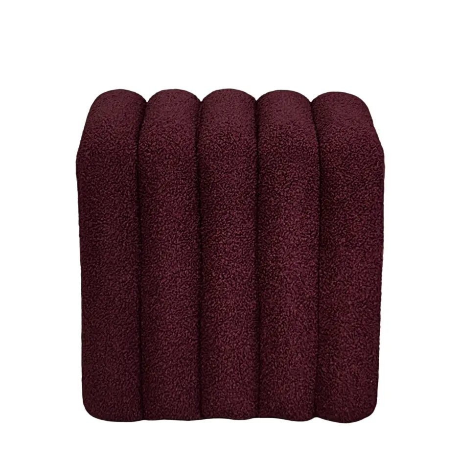 Sale Drawer LETO Pouf rembourré en tissu bouclette