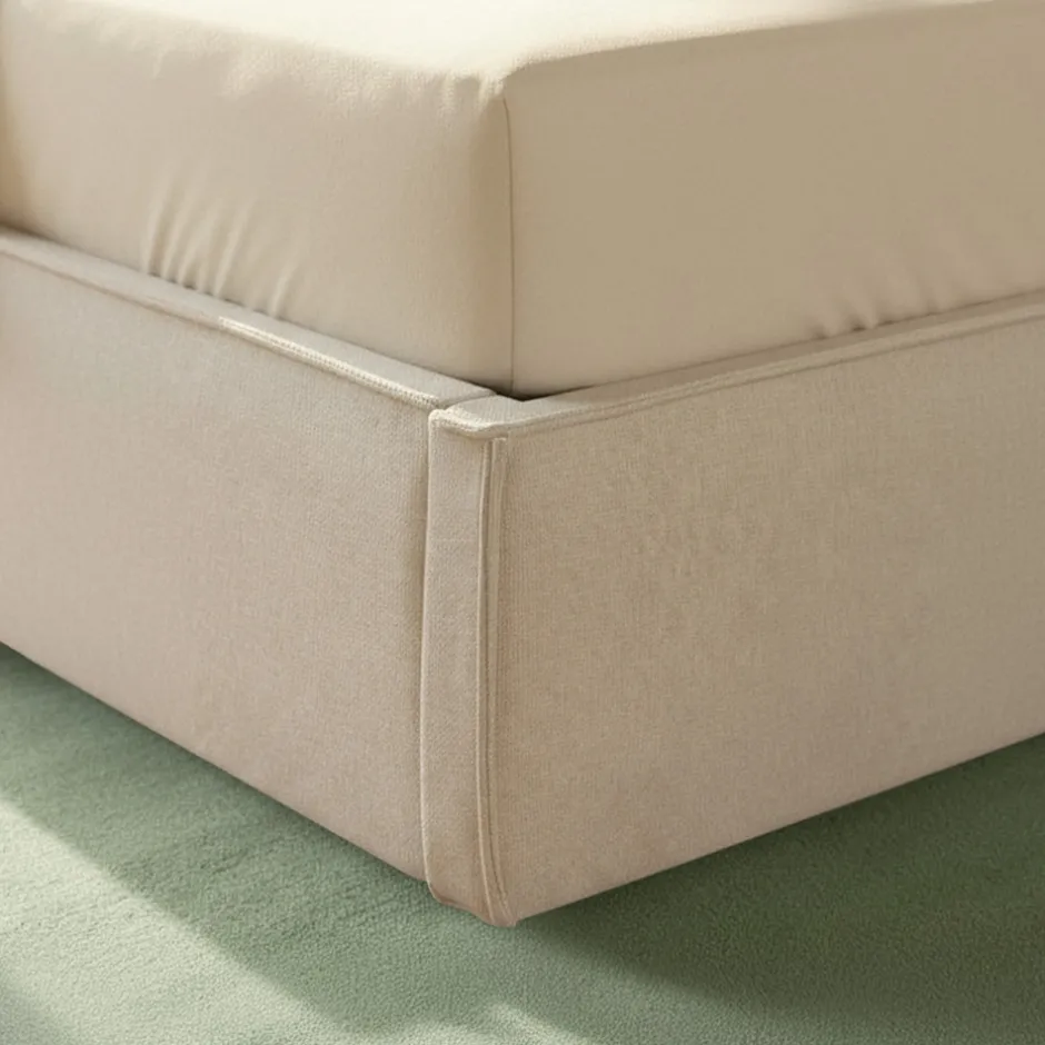 New Drawer LIBERIO Lit coffre en tissu 140x190cm