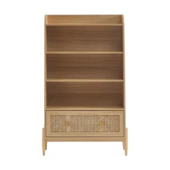 Sale No name LILOU Bibliothèque enfant en bois et cannage H140cm