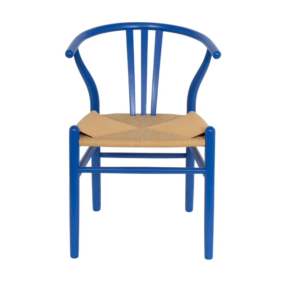 Clearance Drawer LIO Lot de 2 chaises en corde tressée et bois