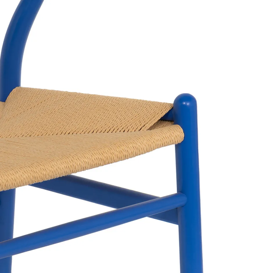 Clearance Drawer LIO Lot de 2 chaises en corde tressée et bois