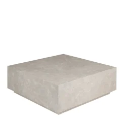 Hot Drawer LIPANI Table basse carrée effet marbre 90x90cm