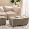 Sale Drawer LIPANI Table basse effet marbre 90x50cm