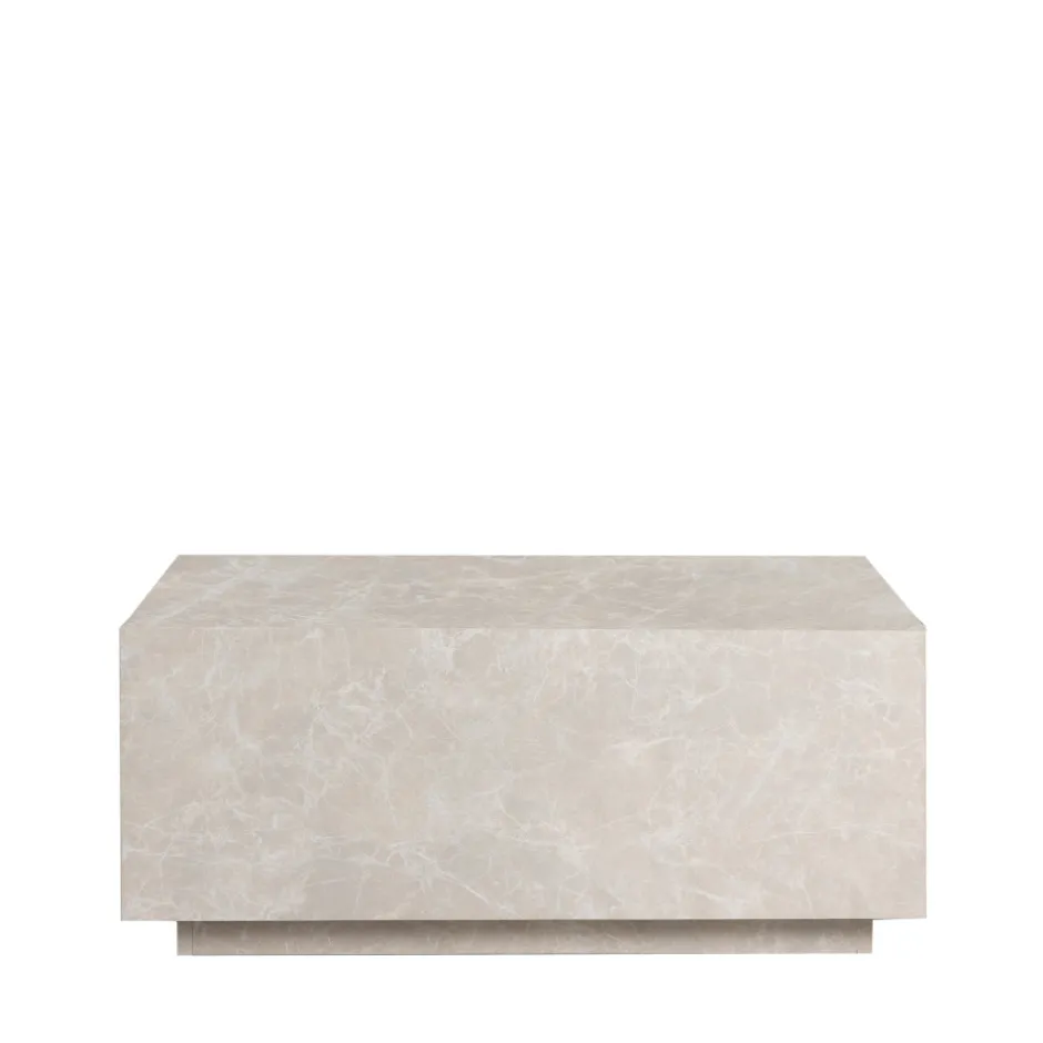 Sale Drawer LIPANI Table basse effet marbre 90x50cm