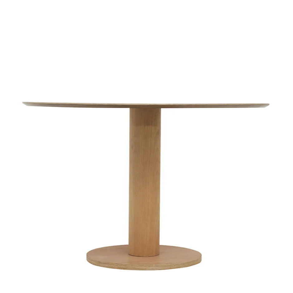 New Drawer LISA Table à manger 4 personnes ronde en bois ø120cm