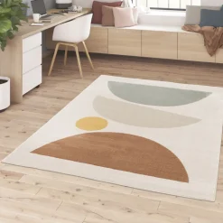 Sale Drawer LÉO Tapis contemporain à motif géométrique