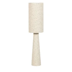Discount Woood LOFT Lampadaire à pois en métal et tissu bouclette H130cm