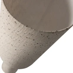 Discount Woood LOFT Lampadaire à pois en métal et tissu bouclette H130cm