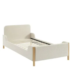 Online No name LOIS Lit enfant en tissu bouclette 90x190cm