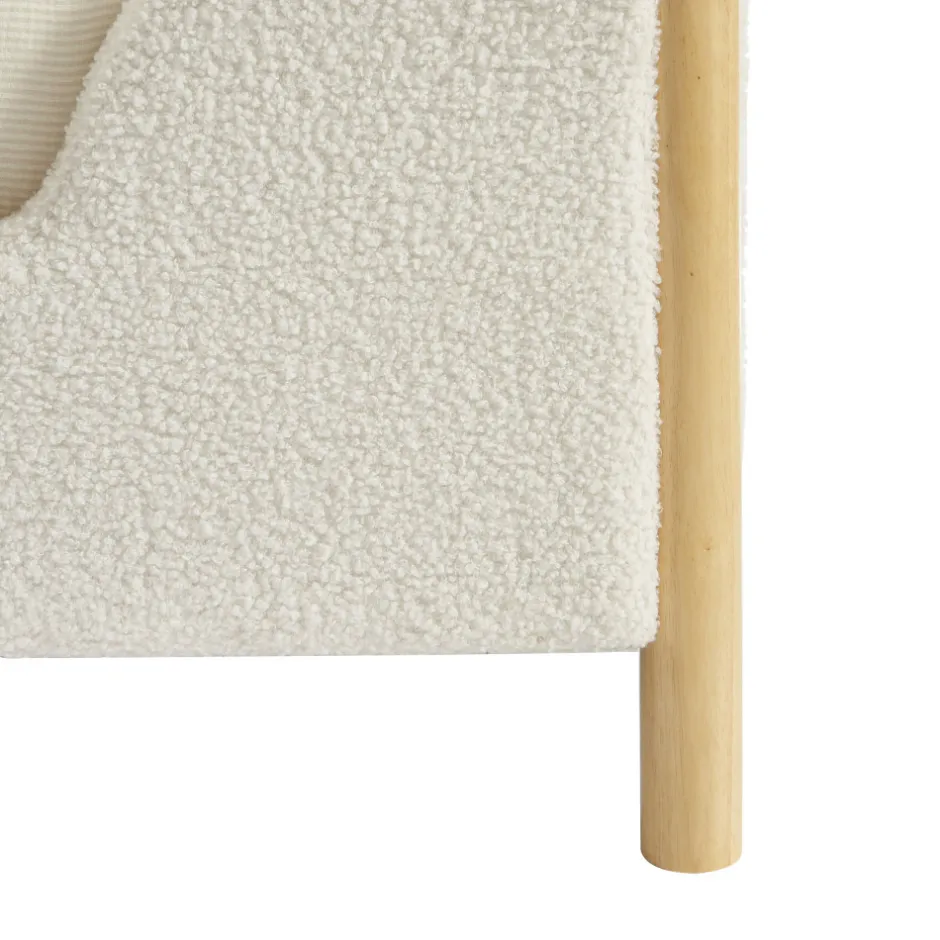 Online No name LOIS Lit enfant en tissu bouclette 90x190cm