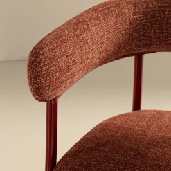 Clearance Drawer LORA Lot de 2 fauteuils en tissu et métal