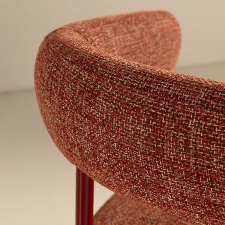 Clearance Drawer LORA Lot de 2 fauteuils en tissu et métal