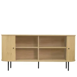 New Drawer LUCIE Buffet aux portes coulissantes en bois et métal L160cm