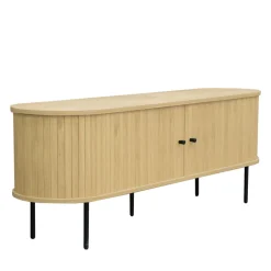 Sale Drawer LUCIE Meuble tv aux portes coulissantes en bois et métal L150cm