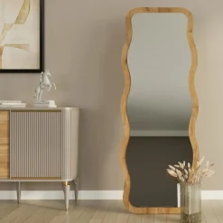 Outlet Drawer LUNA Miroir sur pieds en bois 50x160cm