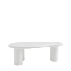 Online Drawer LUNA Table basse organique en fibre de ciment L120cm