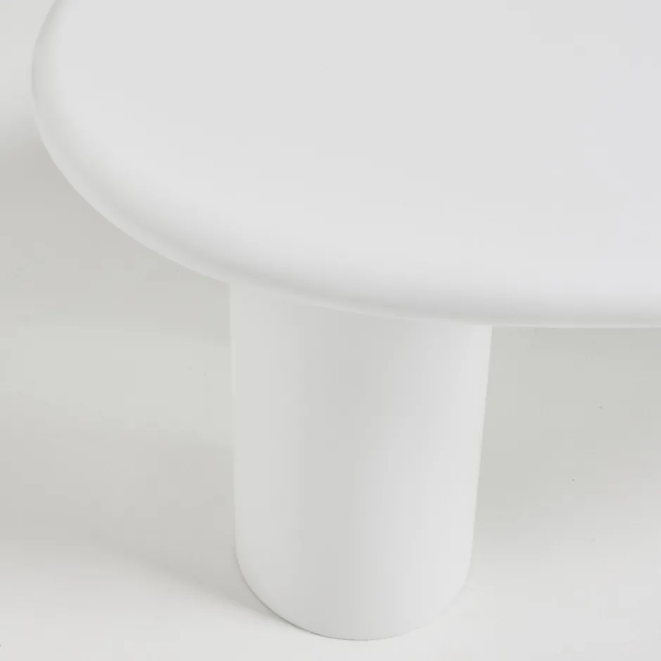 Online Drawer LUNA Table basse organique en fibre de ciment L120cm