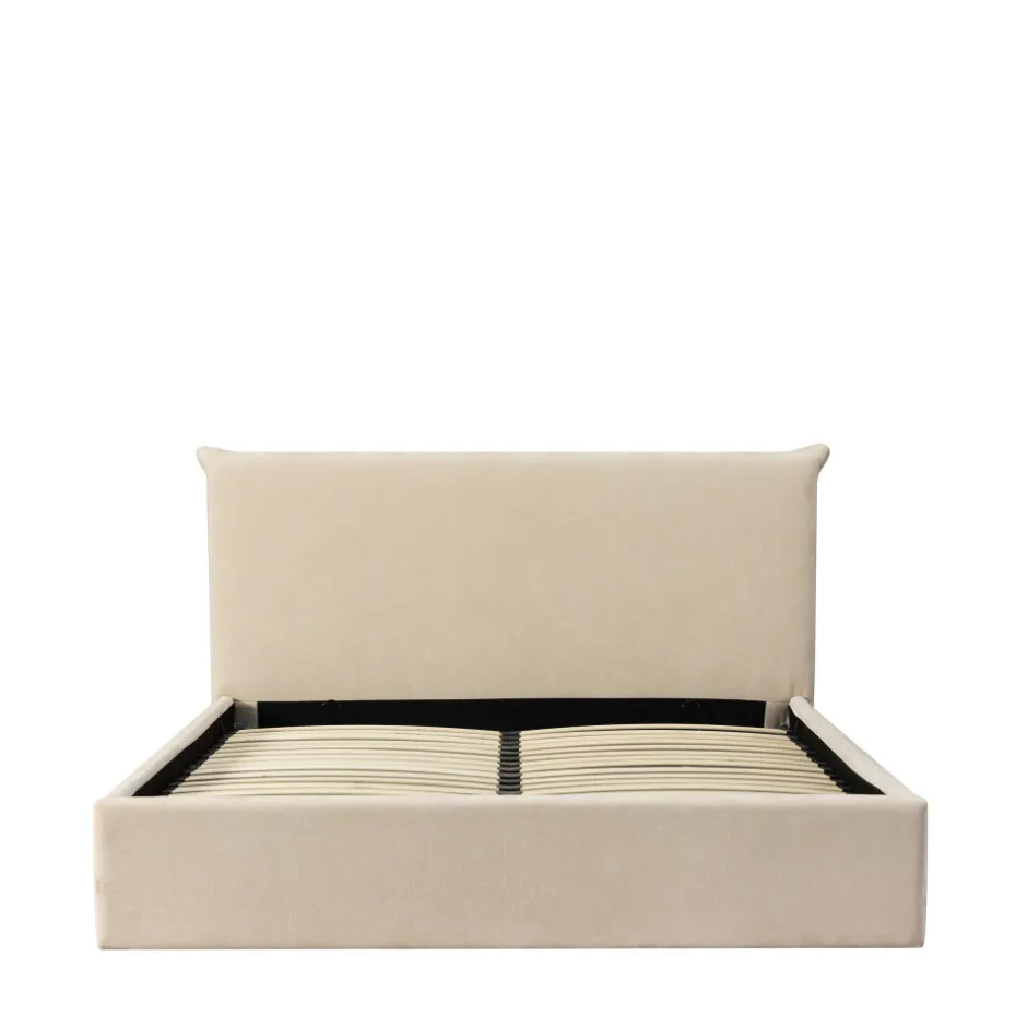 Best Drawer MAC BETH Lit coffre en tissu 160x200cm