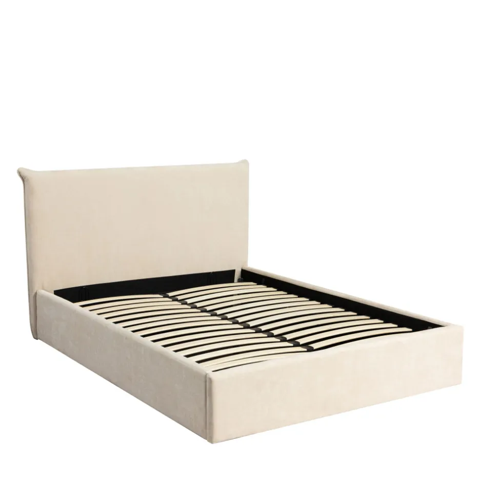 Best Drawer MAC BETH Lit coffre en tissu 160x200cm