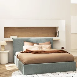Best Drawer MAC BETH Lit coffre en tissu 160x200cm