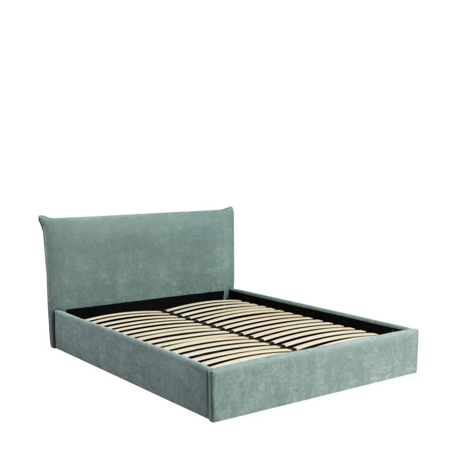 Best Drawer MAC BETH Lit coffre en tissu 160x200cm
