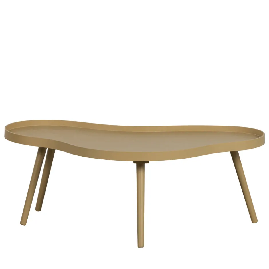 Sale Woood MAE Table basse de forme organique en bois 100x35cm
