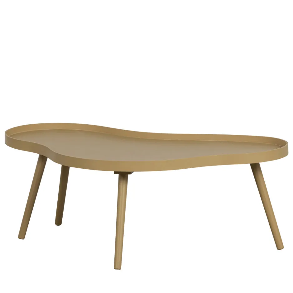 Sale Woood MAE Table basse de forme organique en bois 100x35cm