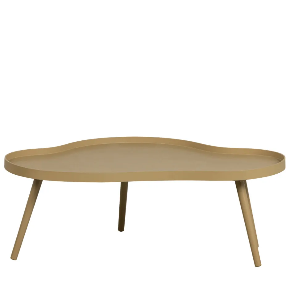 Sale Woood MAE Table basse de forme organique en bois 100x35cm